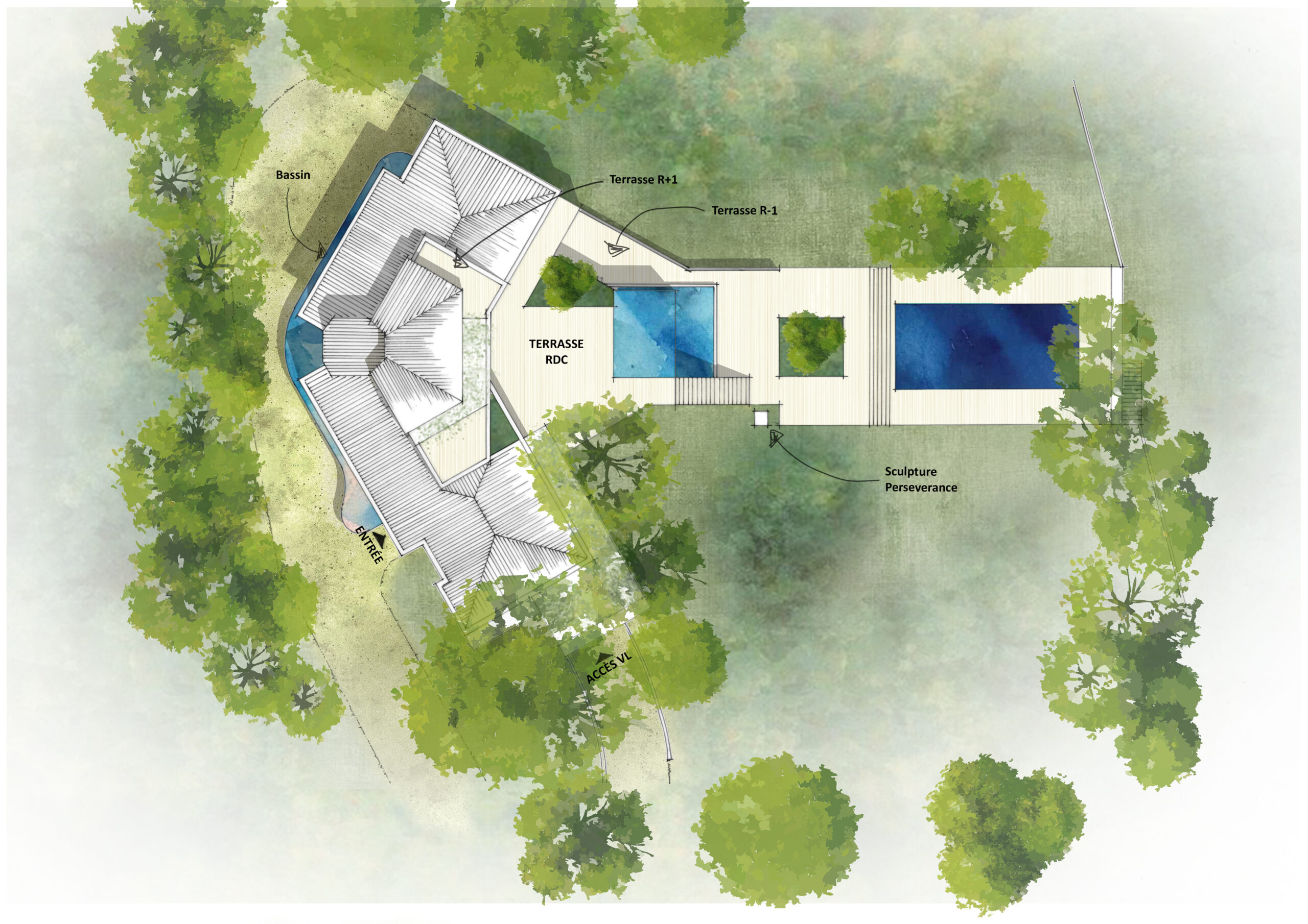 plan Villa des Lauves