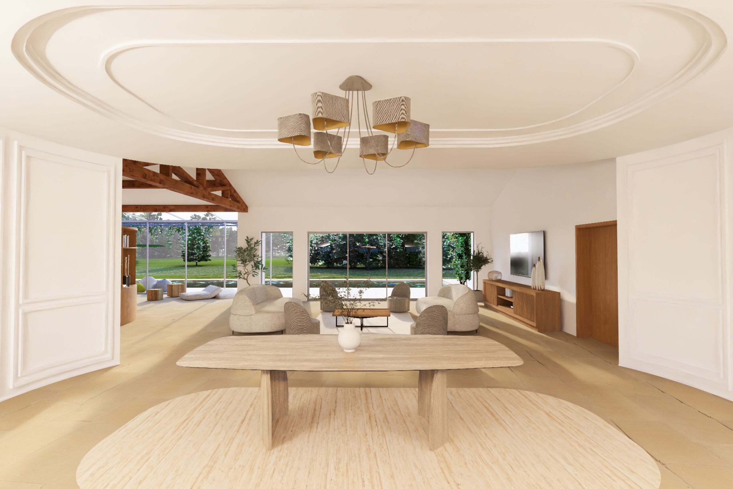 Vue entrée Villa C