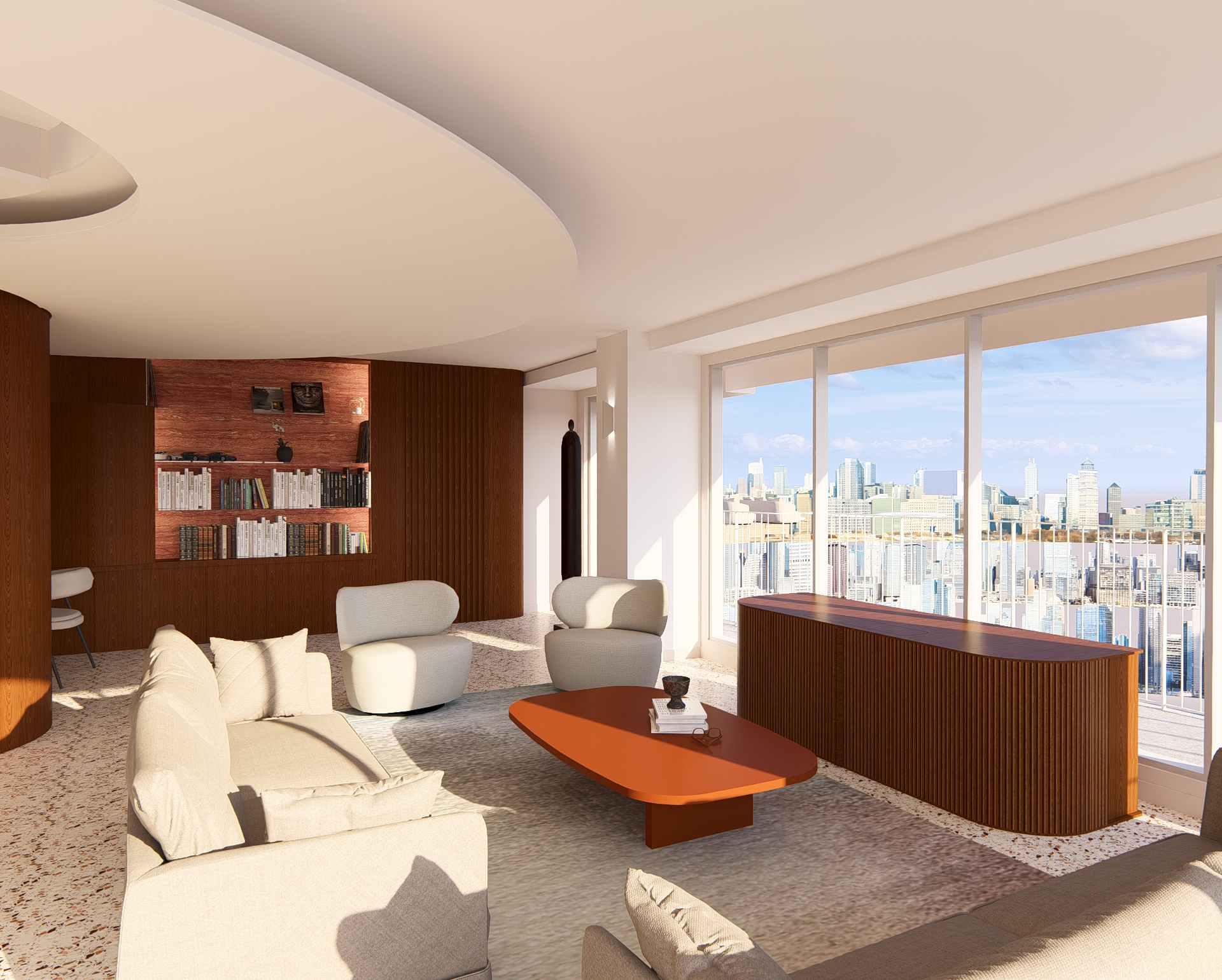 Vue Salon Projet Ufan